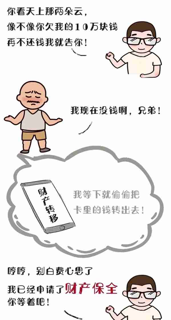 全民普法︱欠钱不还、转移财产？财产保全了解一下（附申请书范本）