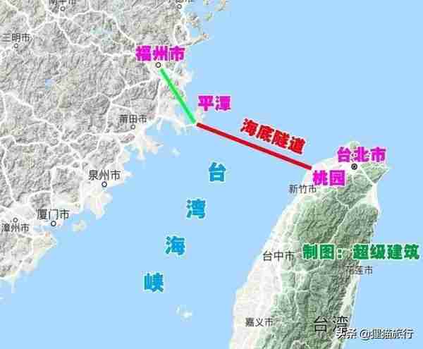 京港（台）高铁通道从北京到香港、台北，台湾海峡隧道是关键