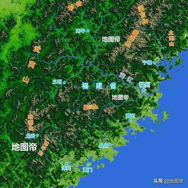 福建是兵家不争之地？看地形图就知道