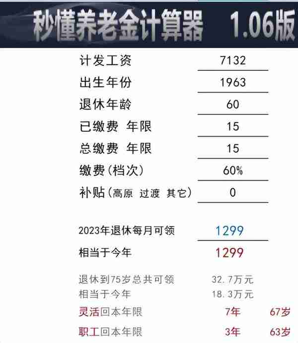 湖南徐姐社保缴费30年，缴费档次70%档，退休工资到手每月2372元