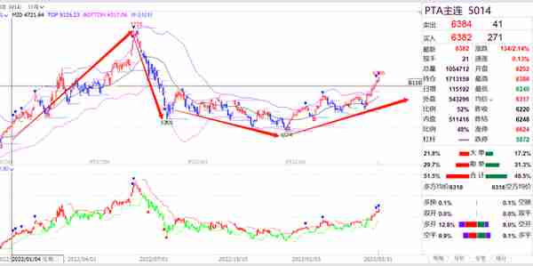 一路狂飙！PTA05合约创8个月新高！05仓量大增，逼仓显现？4/1