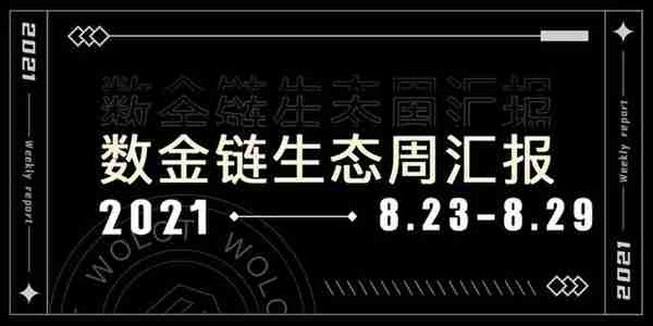 数金链生态周汇报（8.23-8.29）