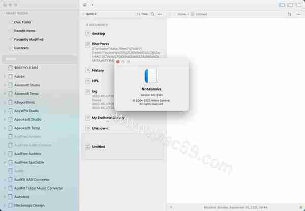 mac记事本工具：Notebooks Mac版