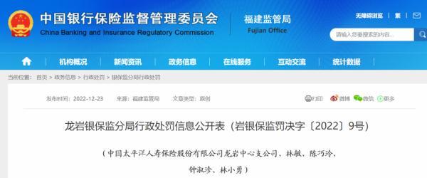 多家银行、保险公司被罚！涉及工行福建省分行、华夏银行福州分行……